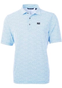 Cutter and Buck Jackson State Tigers Mens Blue Virtue Eco Pique Botanical Short Sleeve Polo