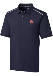 Cutter and Buck Auburn Tigers Mens Navy Blue Fusion Short Sleeve Polo