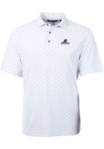 Cutter and Buck Providence Friars Mens White Virtue Eco Pique Tile Short Sleeve Polo