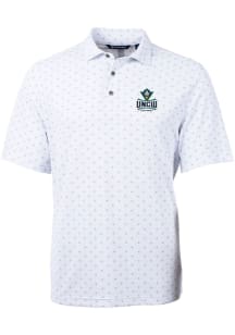 Cutter and Buck UNCW Seahawks Mens White Virtue Eco Pique Tile Short Sleeve Polo