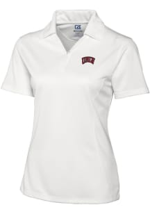 Cutter and Buck UNLV Runnin Rebels Womens White Drytec Genre Textured Short Sleeve Polo Shirt