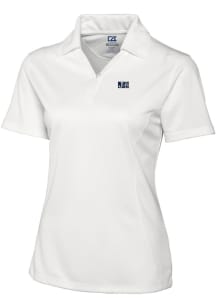 Cutter and Buck Jackson State Tigers Womens White Drytec Genre Textured Short Sleeve Polo Shirt