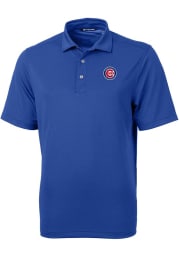 Cutter and Buck Chicago Cubs Mens Blue Virtue Short Sleeve Polo