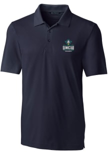 Cutter and Buck UNCW Seahawks Mens Navy Blue Forge Short Sleeve Polo