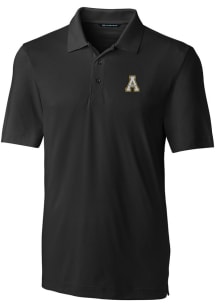 Cutter and Buck Appalachian State Mountaineers Mens Black Forge Short Sleeve Polo