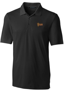 Cutter and Buck Arizona State Sun Devils Mens Black Forge Short Sleeve Polo