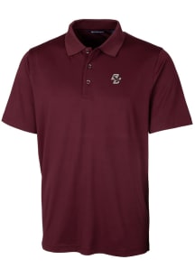 Cutter and Buck Boston College Eagles Mens Red Forge Short Sleeve Polo