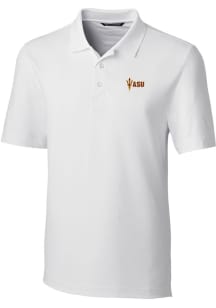 Cutter and Buck Arizona State Sun Devils Mens White Forge Short Sleeve Polo