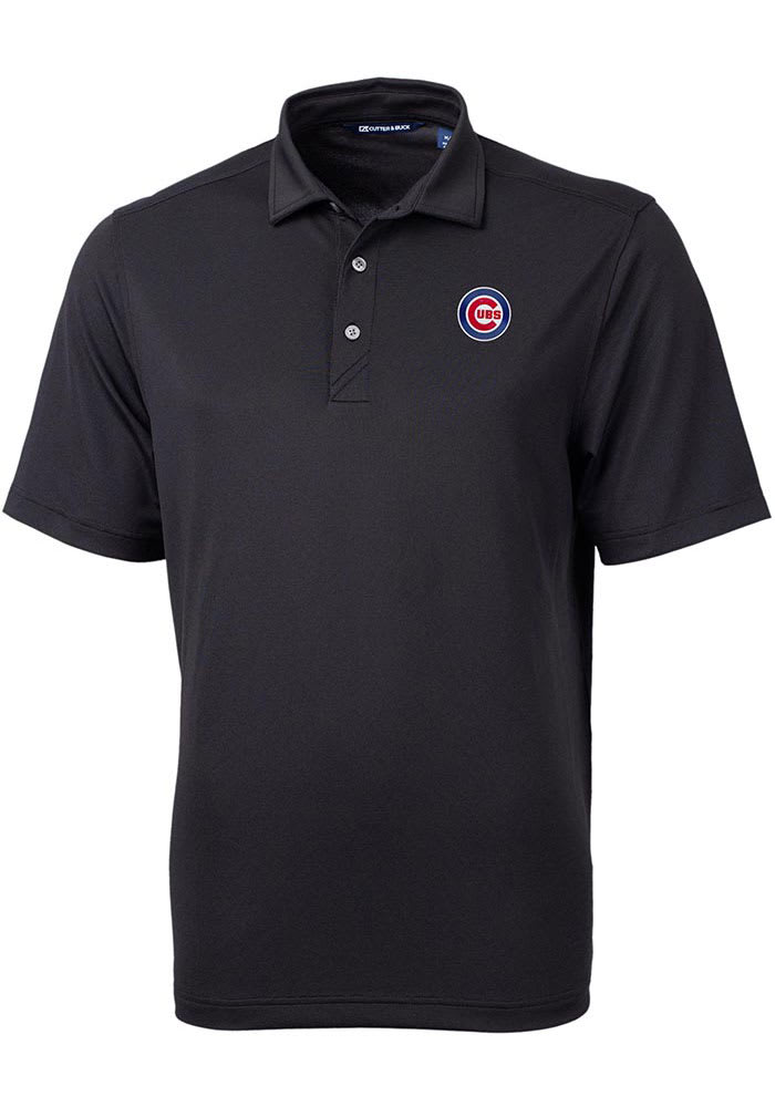 Chicago Cubs Cutter & Buck Forge Eco Stretch Recycled Polo - Gray