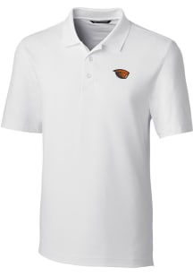 Cutter and Buck Oregon State Beavers Mens White Forge Short Sleeve Polo