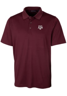 Cutter and Buck Texas A&amp;M Aggies Mens Red Forge Short Sleeve Polo