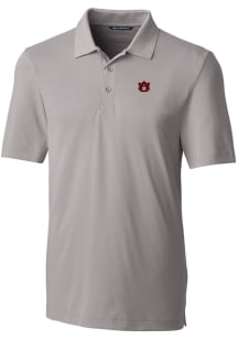 Cutter and Buck Auburn Tigers Mens Grey Forge Short Sleeve Polo