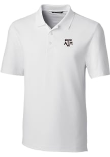 Cutter and Buck Texas A&amp;M Aggies Mens White Forge Short Sleeve Polo
