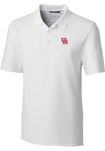 Cutter and Buck Houston Cougars Mens White Forge Short Sleeve Polo