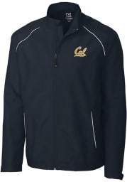 Cutter and Buck Cal Golden Bears Mens Navy Blue Beacon Long Sleeve 1/4 Zip Pullover