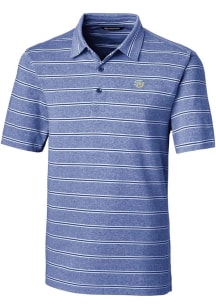 Cutter and Buck Southern University Jaguars Mens Blue Forge Heathered Stripe Short Sleeve Polo