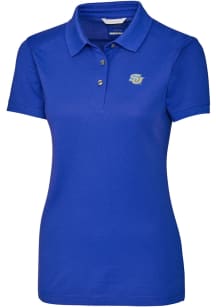 Cutter and Buck Southern University Jaguars Womens Blue Advantage Pique Short Sleeve Polo Shirt