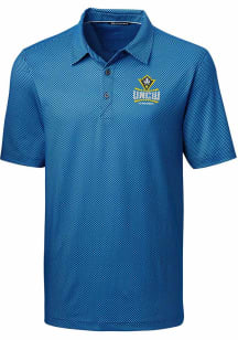 Cutter and Buck UNCW Seahawks Mens Navy Blue Pike Mini Pennant Short Sleeve Polo