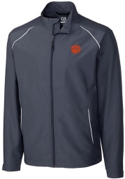 Cutter and Buck Clemson Tigers Mens Black Beacon Long Sleeve 1/4 Zip Pullover