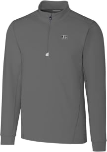 Cutter and Buck Jackson State Tigers Mens Grey Traverse Long Sleeve Qtr Zip Pullover