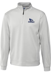 Cutter and Buck Creighton Bluejays Mens White Edge Long Sleeve 1/4 Zip Pullover