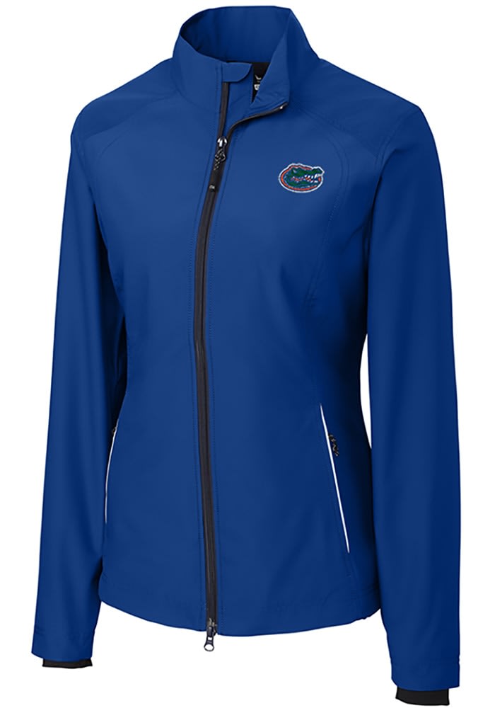 Florida Gators Cutter and Buck Womens Blue Beacon Light Weight Jacket