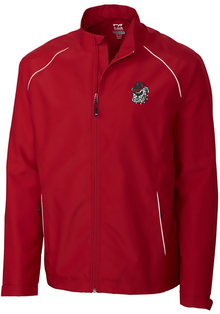 Cutter and Buck Georgia Bulldogs Mens Red Beacon Long Sleeve 1/4 Zip Pullover