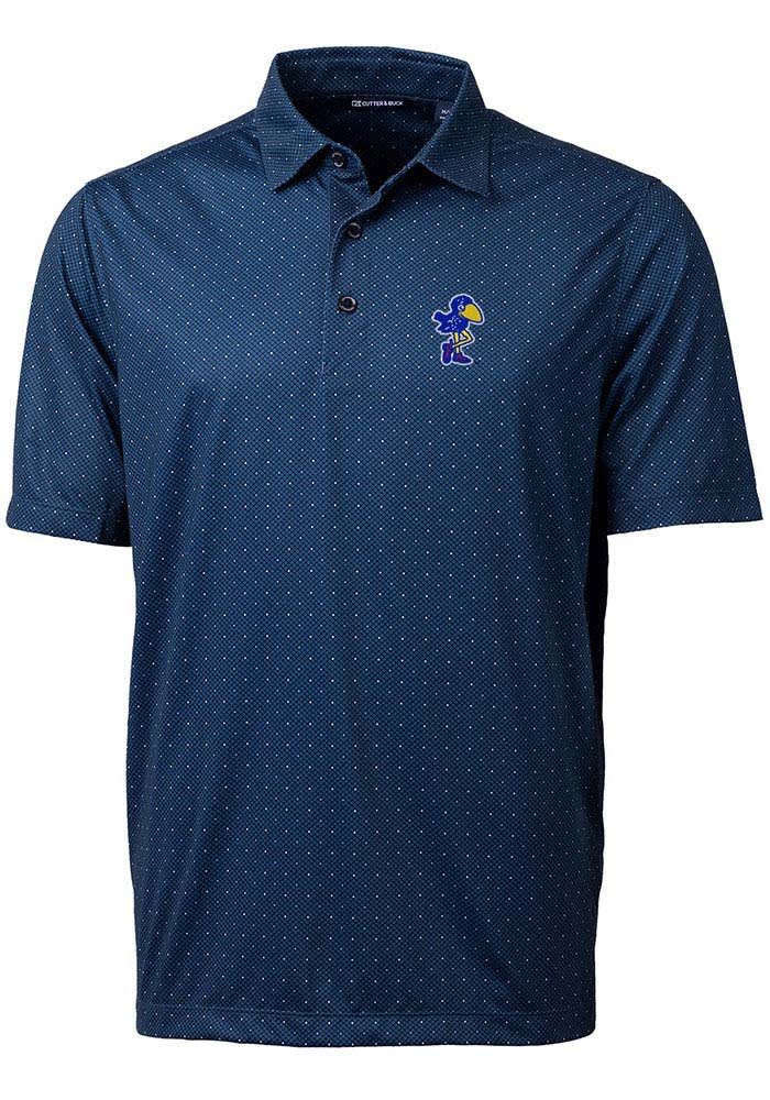 Cutter and Buck Kansas Jayhawks Mens Pike Double Dot NAVY Short