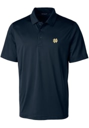 Cutter and Buck Notre Dame Fighting Irish Mens Navy Blue Prospect Short Sleeve Polo