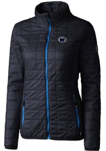 Cutter and Buck Penn State Nittany Lions Womens Navy Blue Rainier PrimaLoft Puffer Filled Jacket