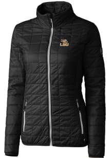 Cutter and Buck LSU Tigers Womens Black Rainier PrimaLoft Puffer Filled Jacket