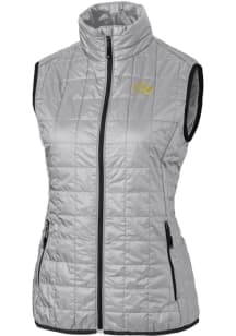 Cutter and Buck GA Tech Yellow Jackets Womens Grey Rainier PrimaLoft Puffer Vest