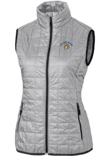 Cutter and Buck San Jose State Spartans Womens Grey Rainier PrimaLoft Puffer Vest