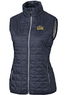 Womens Drexel Dragons Grey Cutter and Buck Rainier PrimaLoft Puffer Vest