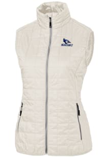 Cutter and Buck Creighton Bluejays Womens White Rainier PrimaLoft Puffer Vest