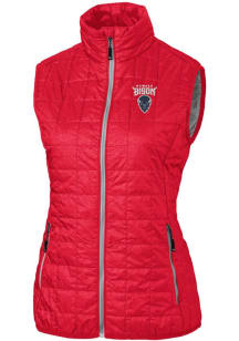 Cutter and Buck Howard Bison Womens Red Rainier PrimaLoft Puffer Vest