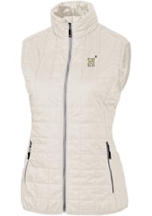 Cutter and Buck Navy Womens White Rainier PrimaLoft Puffer Vest