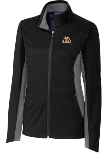Cutter and Buck LSU Tigers Womens Black Navigate Softshell Light Weight Jacket