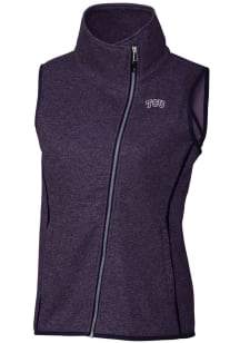Cutter and Buck TCU Horned Frogs Womens Purple Mainsail Vest