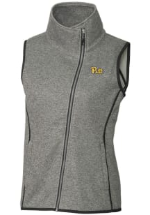 Cutter and Buck Pitt Panthers Womens Grey Mainsail Vest