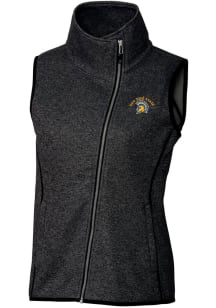 Cutter and Buck San Jose State Spartans Womens Charcoal Mainsail Vest