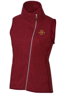 Cutter and Buck Iowa State Cyclones Womens Red Mainsail Vest
