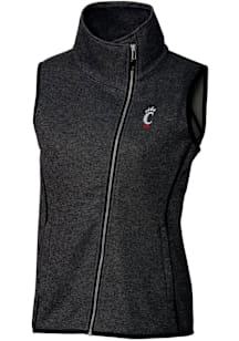 Cutter and Buck Cincinnati Bearcats Womens Charcoal Mainsail Vest