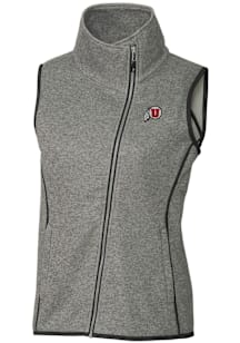 Cutter and Buck Utah Utes Womens Grey Mainsail Vest
