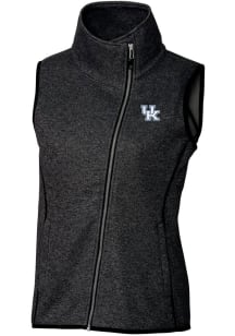 Cutter and Buck Kentucky Wildcats Womens Charcoal Mainsail Vest