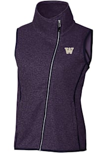 Womens Washington Huskies Purple Cutter and Buck Mainsail Vest