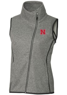 Cutter and Buck Nebraska Cornhuskers Womens Grey Mainsail Vest