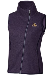 Cutter and Buck LSU Tigers Womens Purple Mainsail Vest