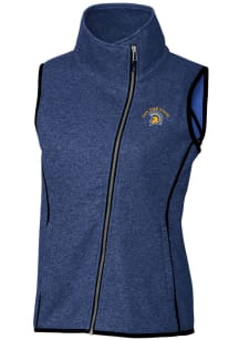 Cutter and Buck San Jose State Spartans Womens Blue Mainsail Vest