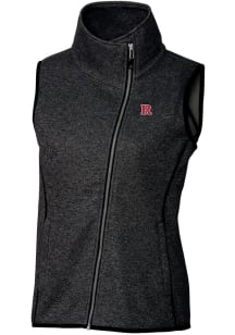 Cutter and Buck Rutgers Scarlet Knights Womens Charcoal Mainsail Vest